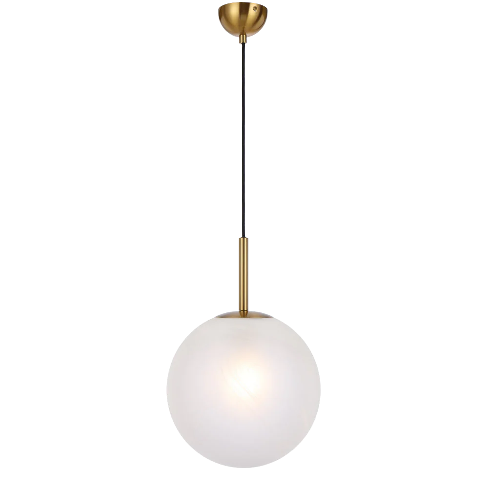 Telbix Bally 12 Pendant Antique Gold Alabastro - Image 3