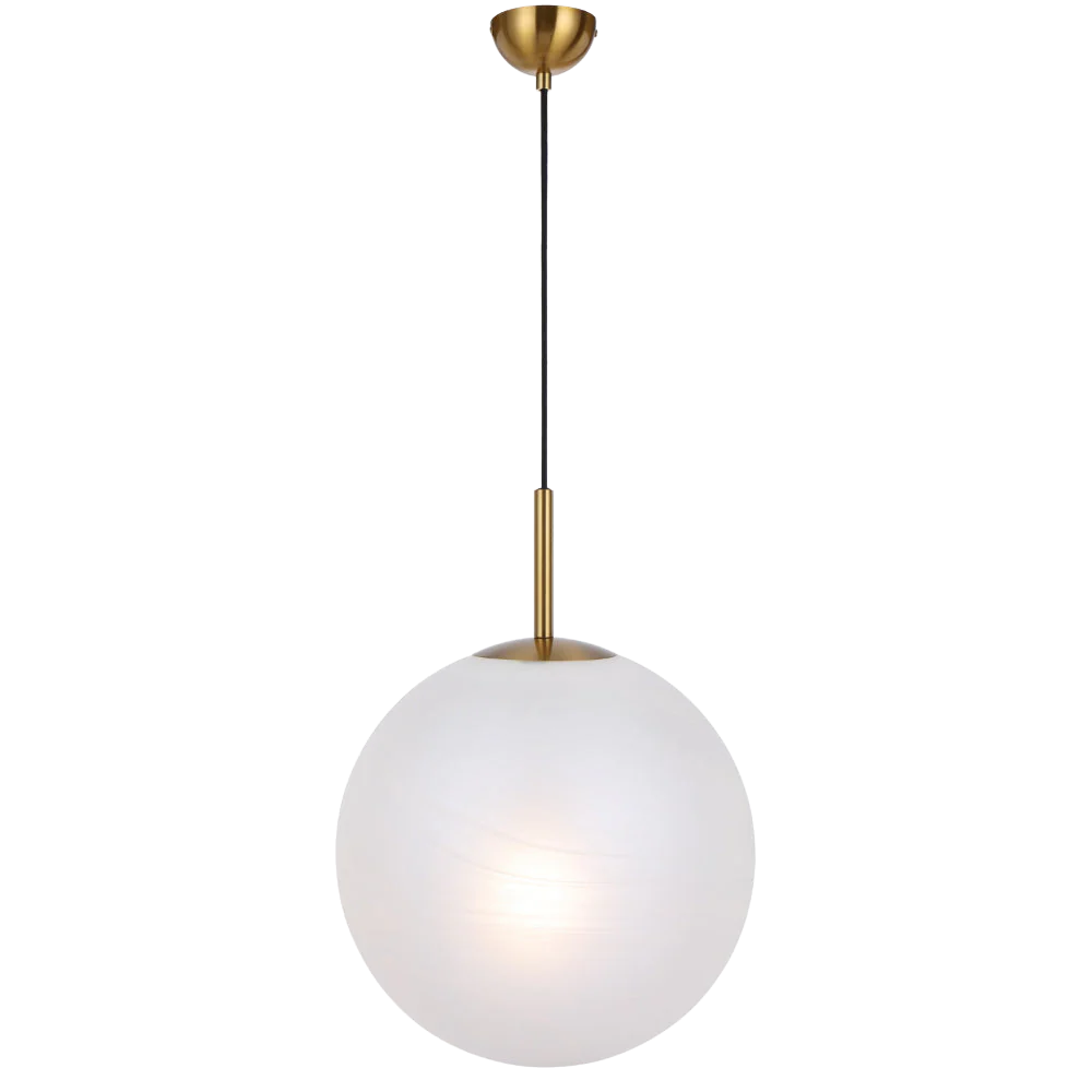 Telbix Bally 16 Pendant Antique Gold Alabastro
