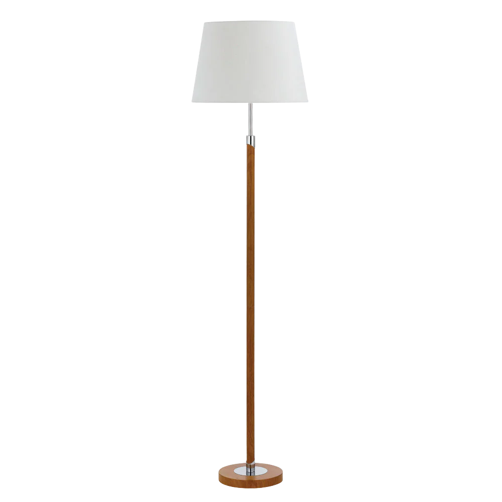 Telbix Belmore Floor Lamp Teak Light