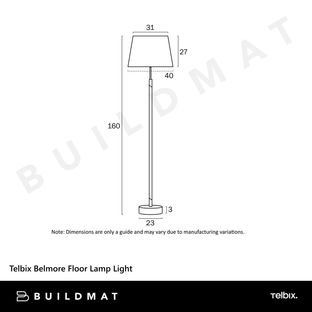 Telbix Belmore Floor Lamp Walnut Dark - Image 4