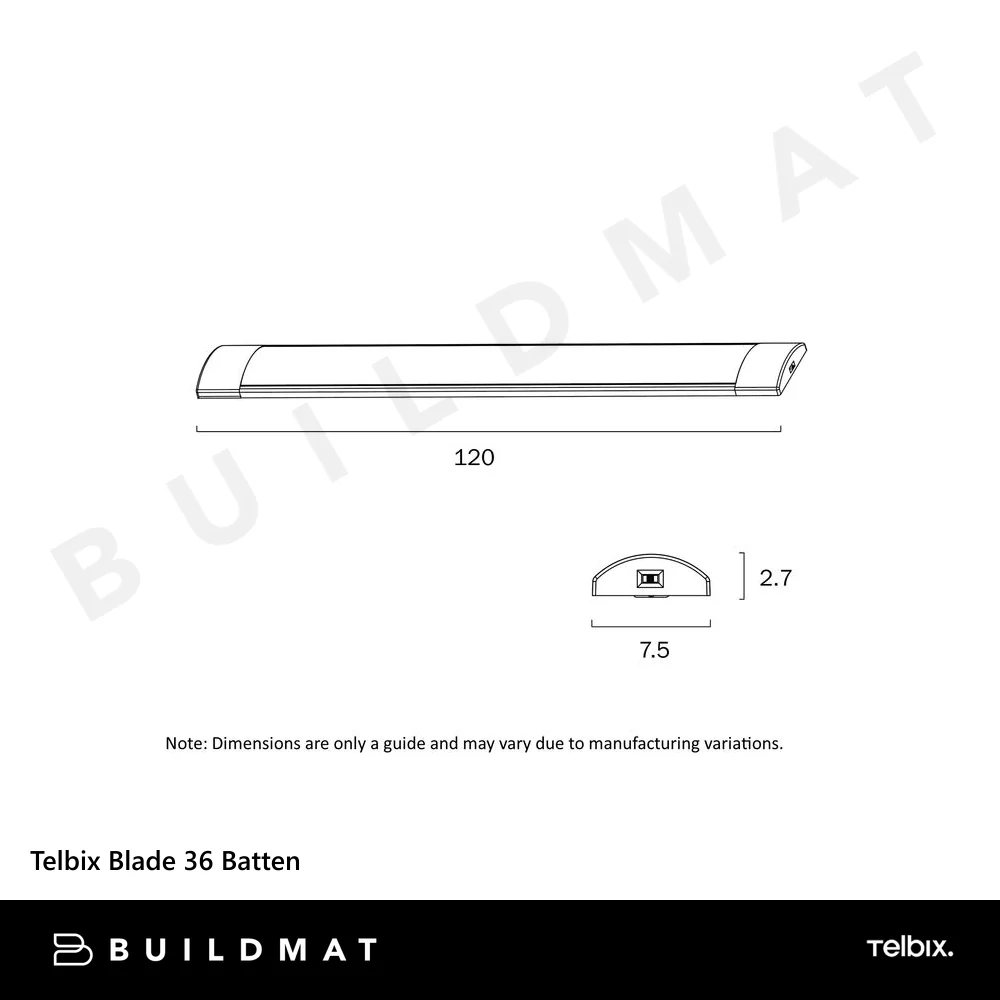 Telbix Blade 36 Batten 3CCT White - Image 4