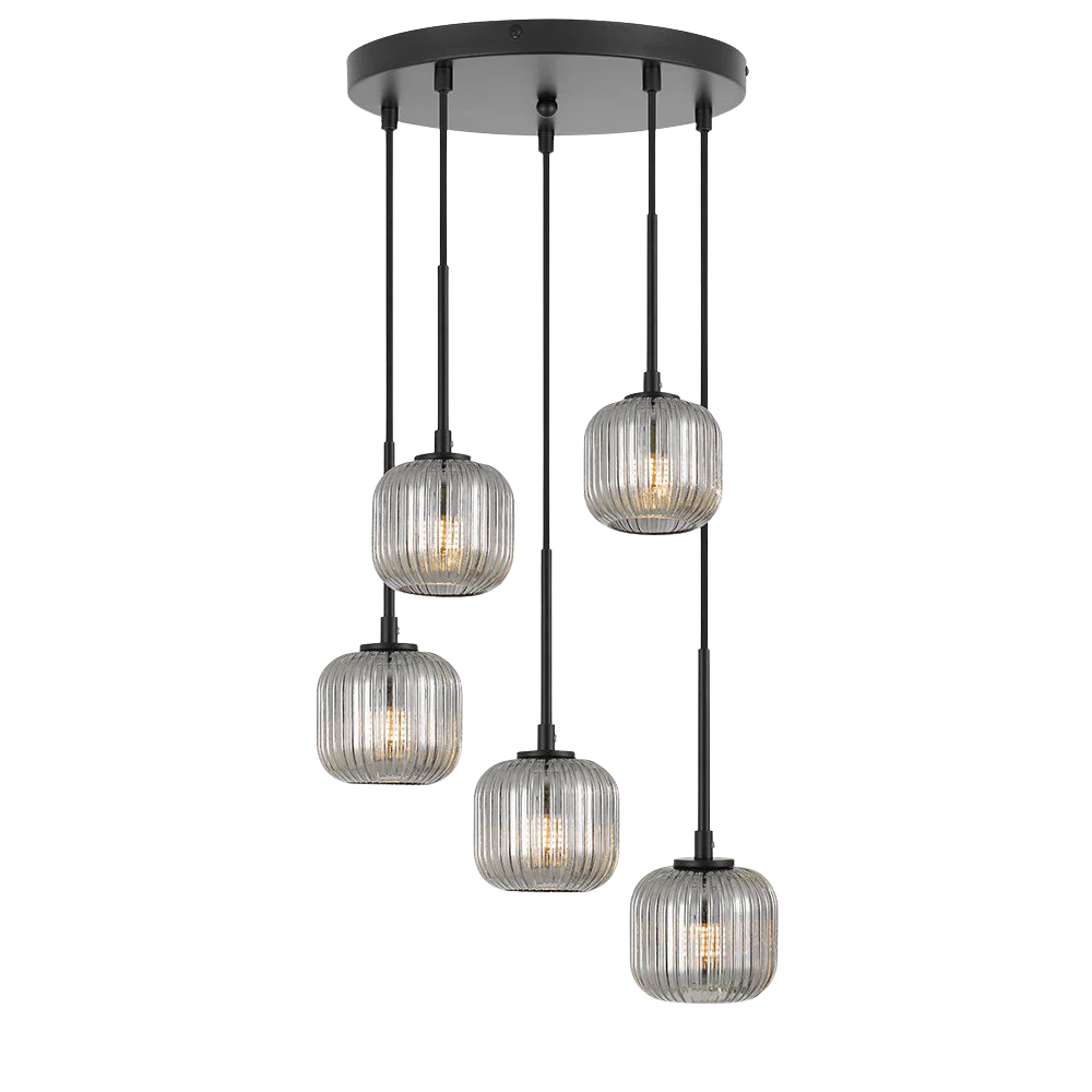 Telbix Bobo 5 Pendant Black Smoke - Image 3