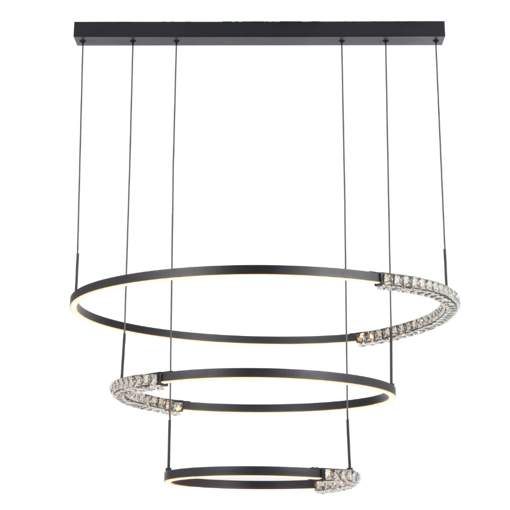 Telbix Brera 3 Tier Pendant Black - Image 4