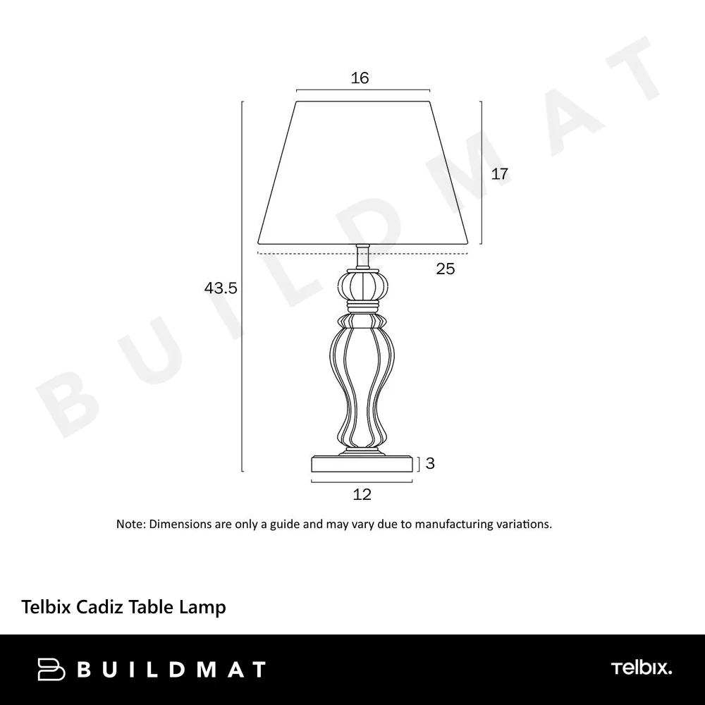 Telbix Cadiz Table Lamp Chrome - Image 6