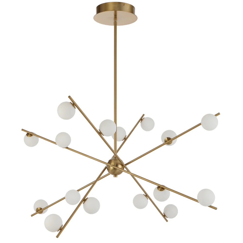 Telbix Captiva 16 Light Pendant Antique Gold - Image 4