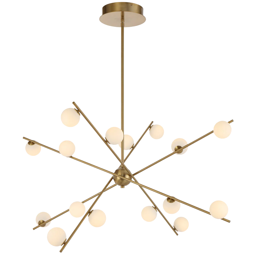 Telbix Captiva 16 Light Pendant Antique Gold - Image 7