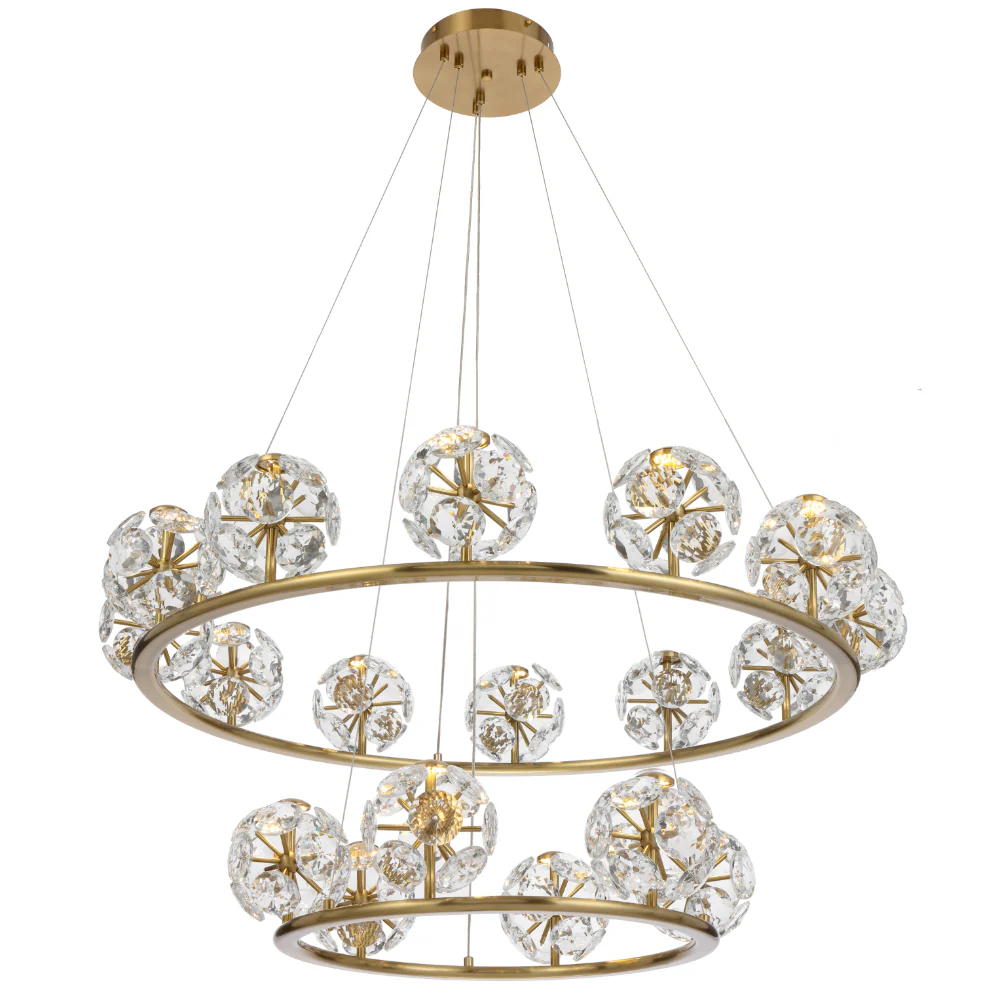 Telbix Catania 18 Light Pendant Antique Gold - Image 5