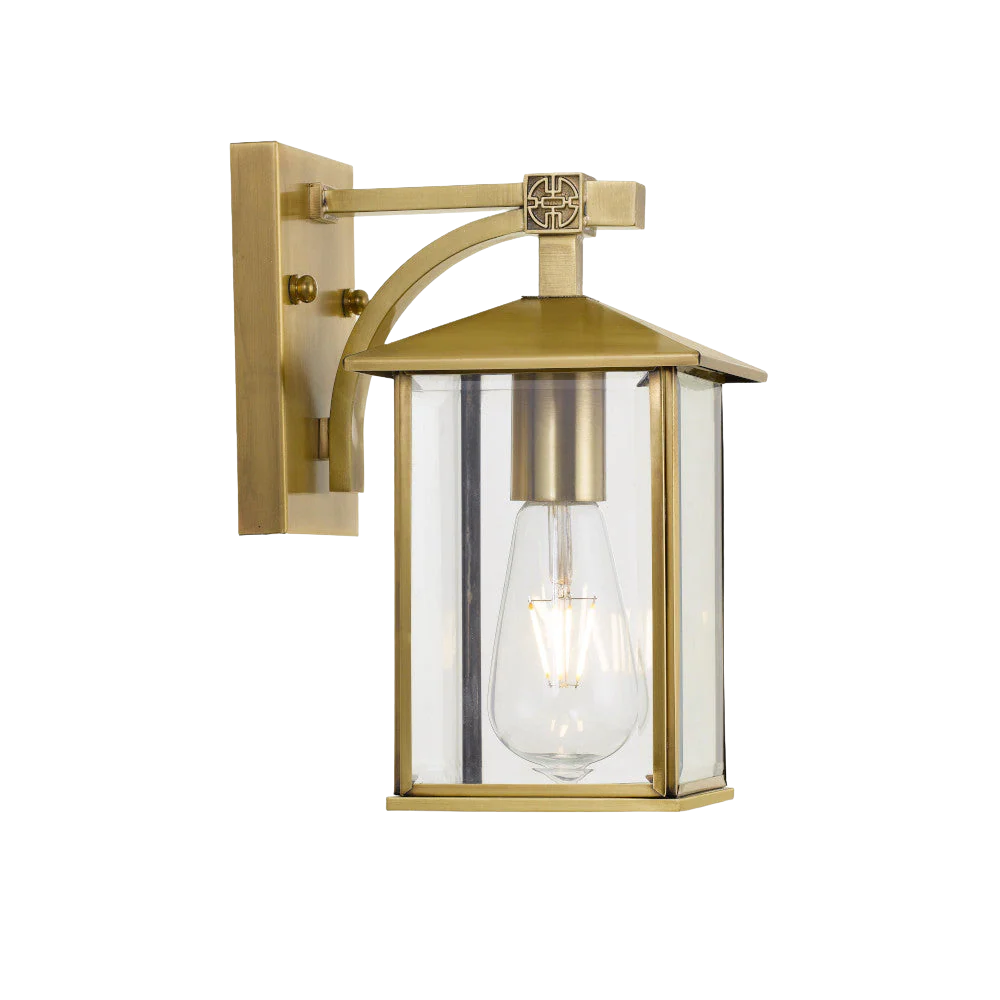 Telbix Coby 15 Solid Brass Exterior Wall Light Brass - Image 3