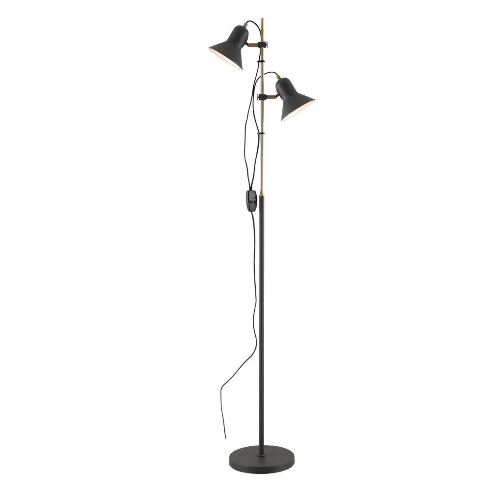 Telbix Corelli 2 Floor Lamp Dark Grey - Image 3