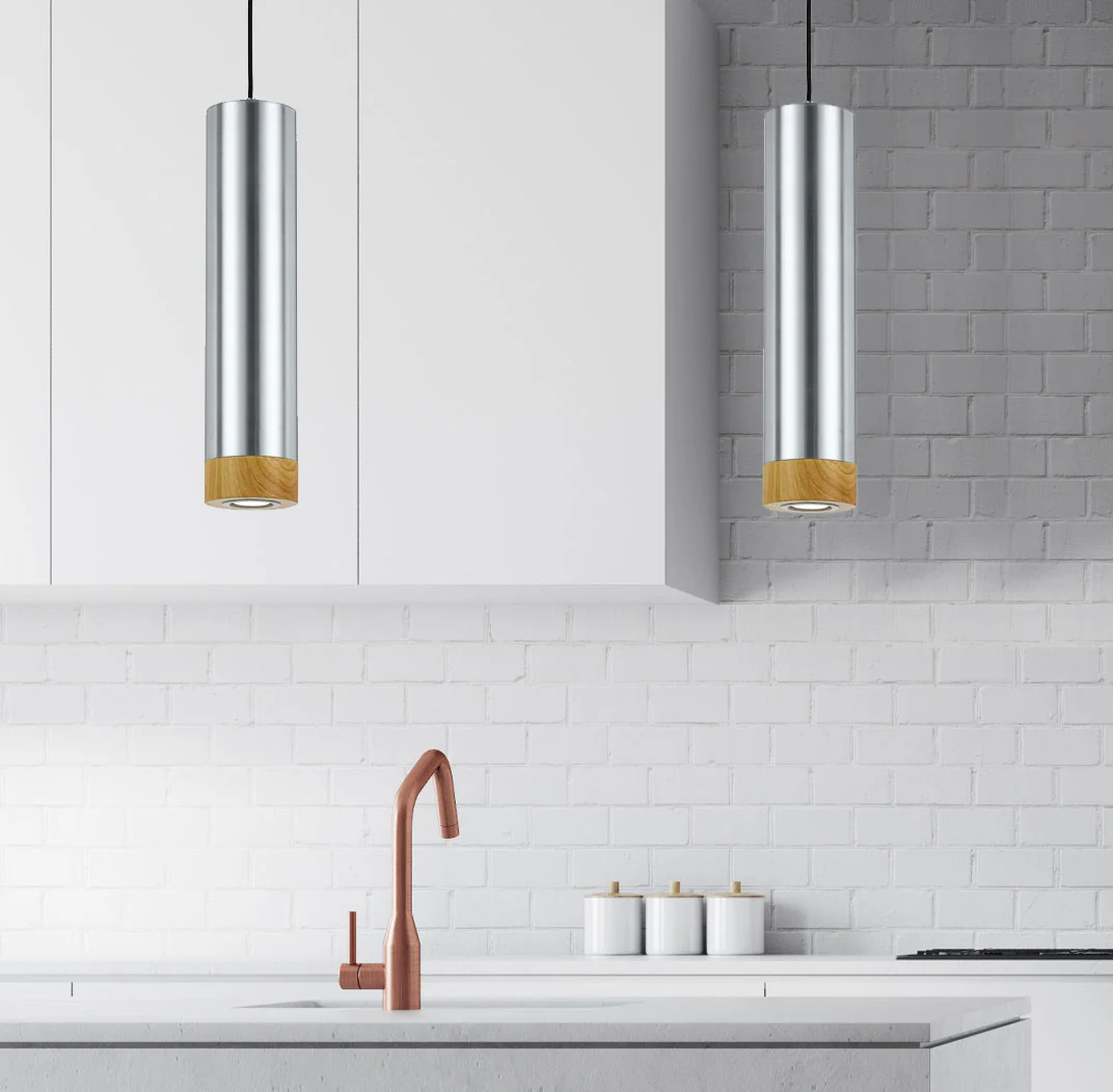 Telbix Dakota Pendant Aluminium Oak - Image 2