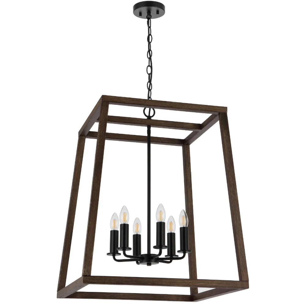 Telbix Dalton 6 Light Pendant Black - Image 4