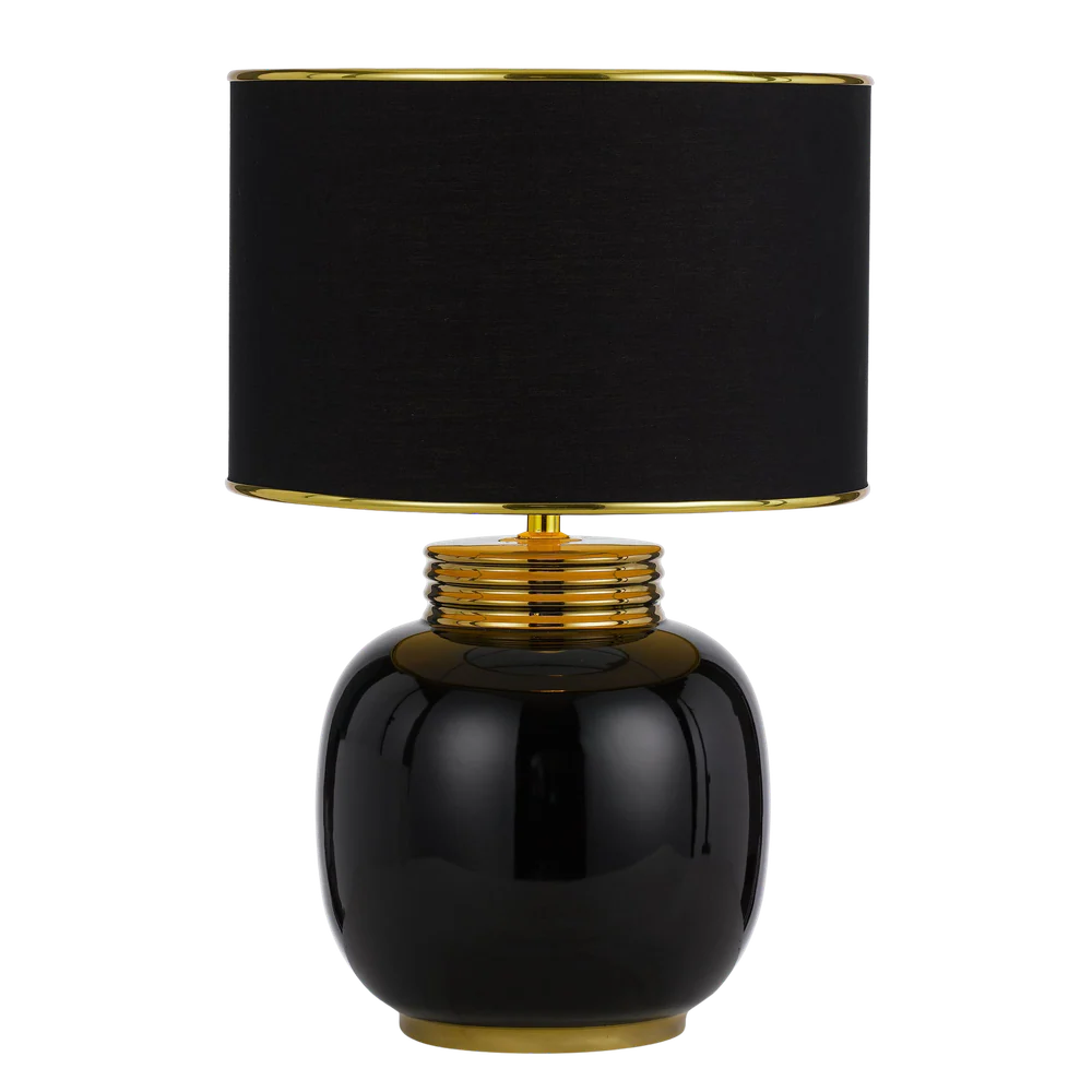 Telbix Davila Ceramic Table Lamp Black - Image 3