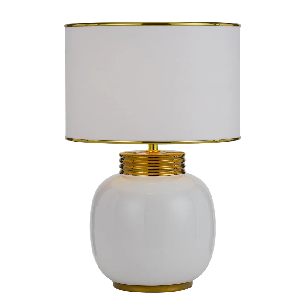 Telbix Davila Ceramic Table Lamp White - Image 5