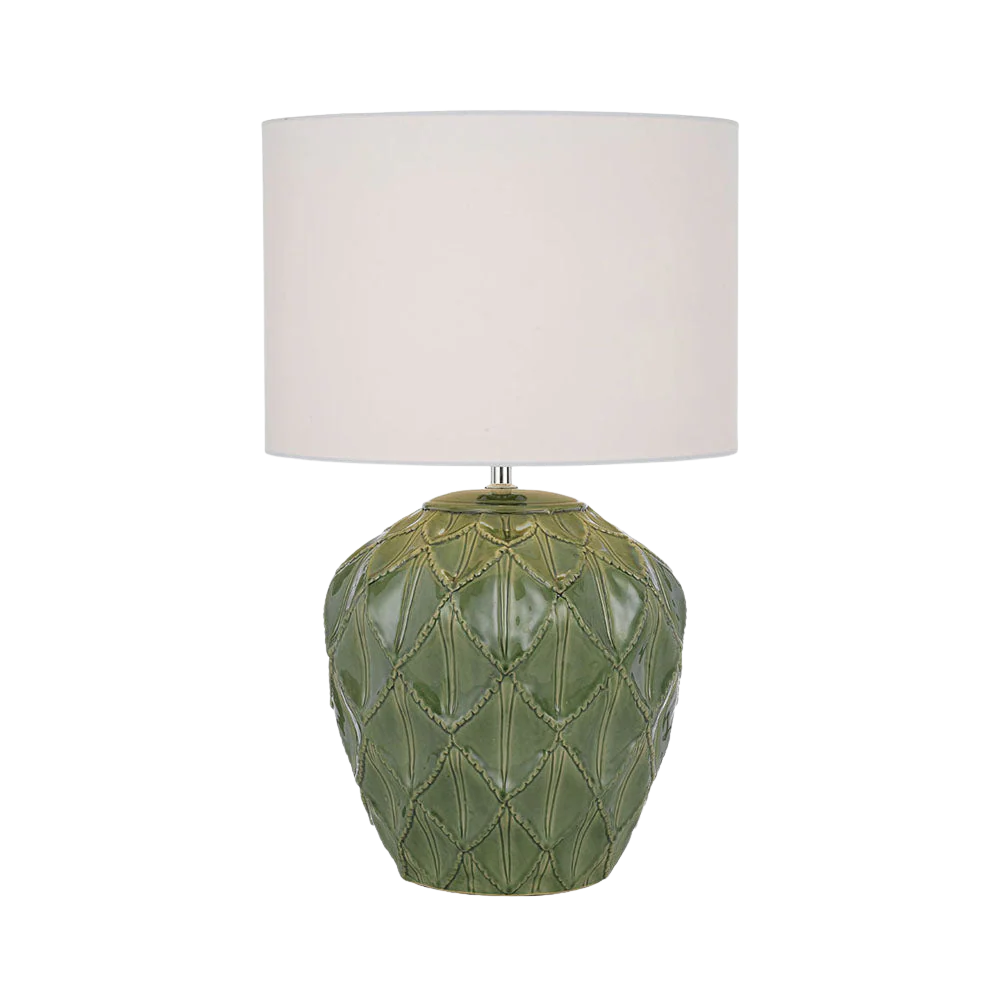 Telbix Diaz Ceramic Table Lamp Green - Image 3