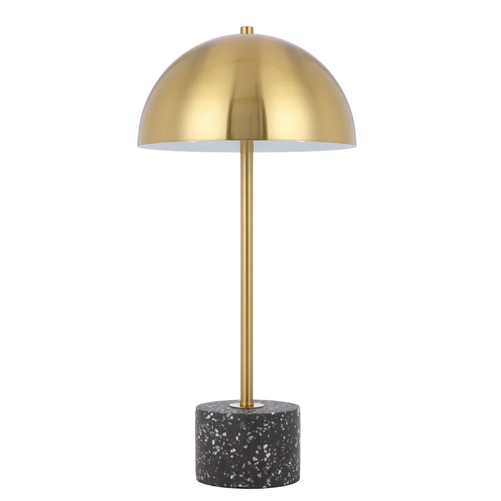 Telbix Domez Table Lamp Black Terrazzo