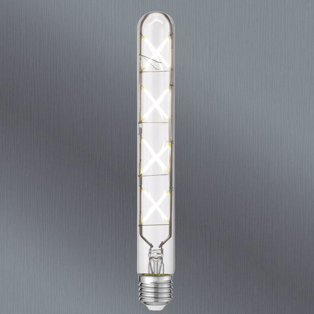 Telbix E27 T30 8W Led Tube X Globe Clear Triac Dim 2400K - Image 2
