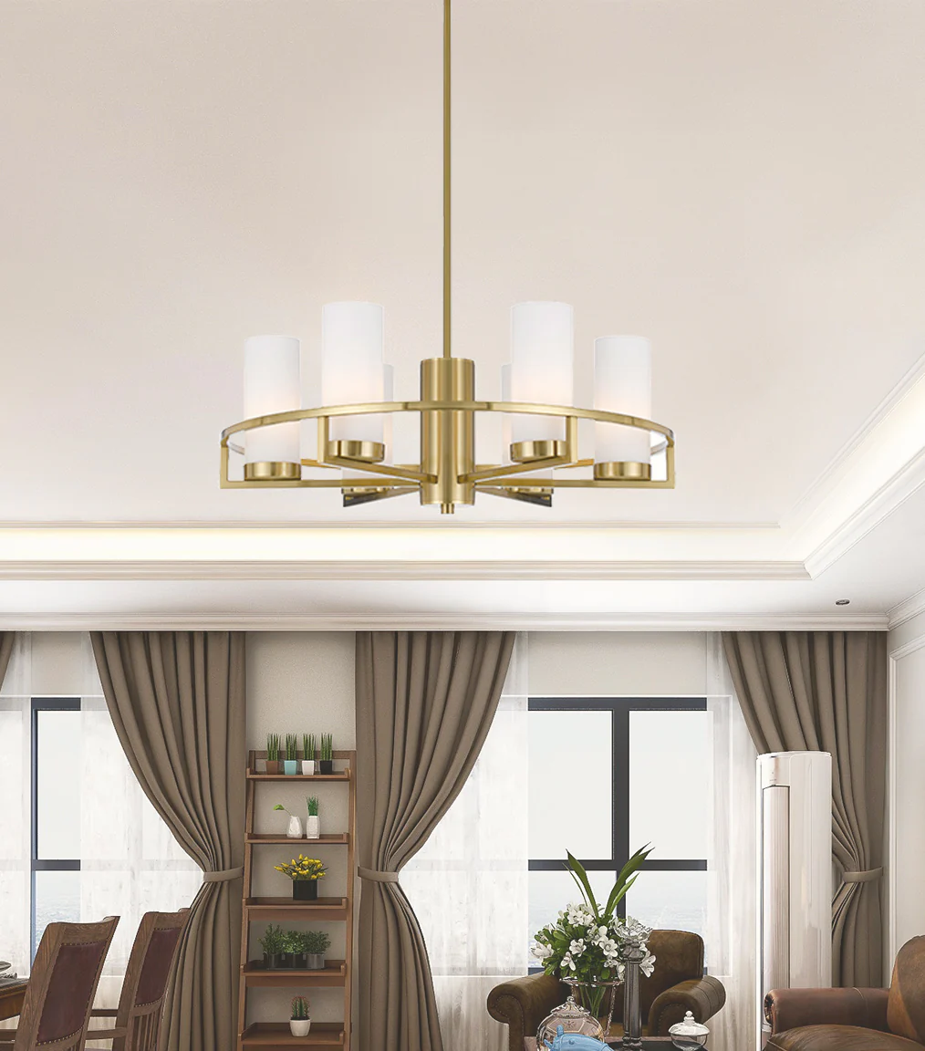 Telbix Eamon 6 Lights Pendant Brass - Image 2