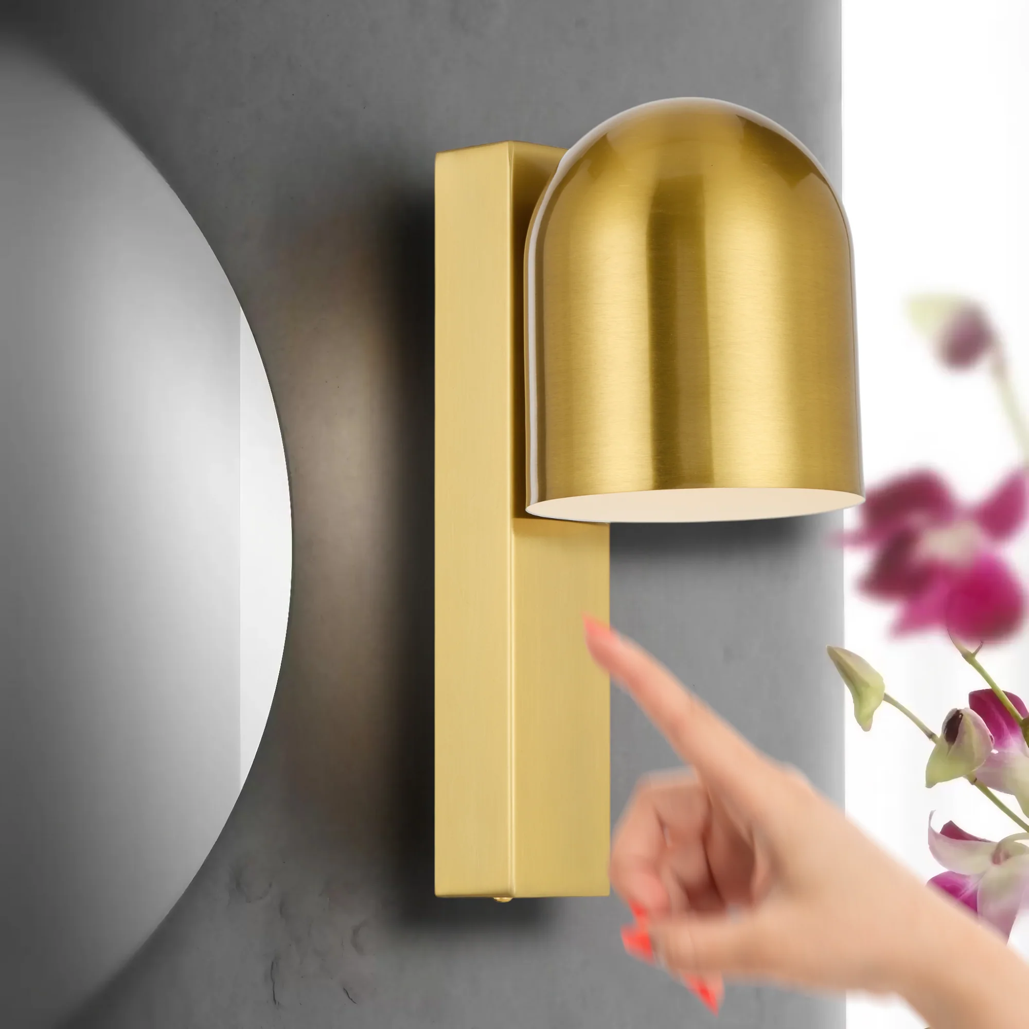 Telbix Echo Touch Wall Bracket Antique Gold - Image 4