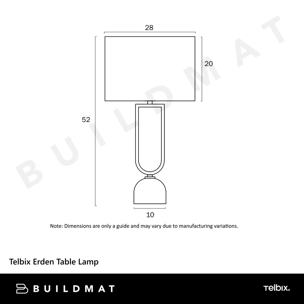 Telbix Erden Table Lamp White - Image 5