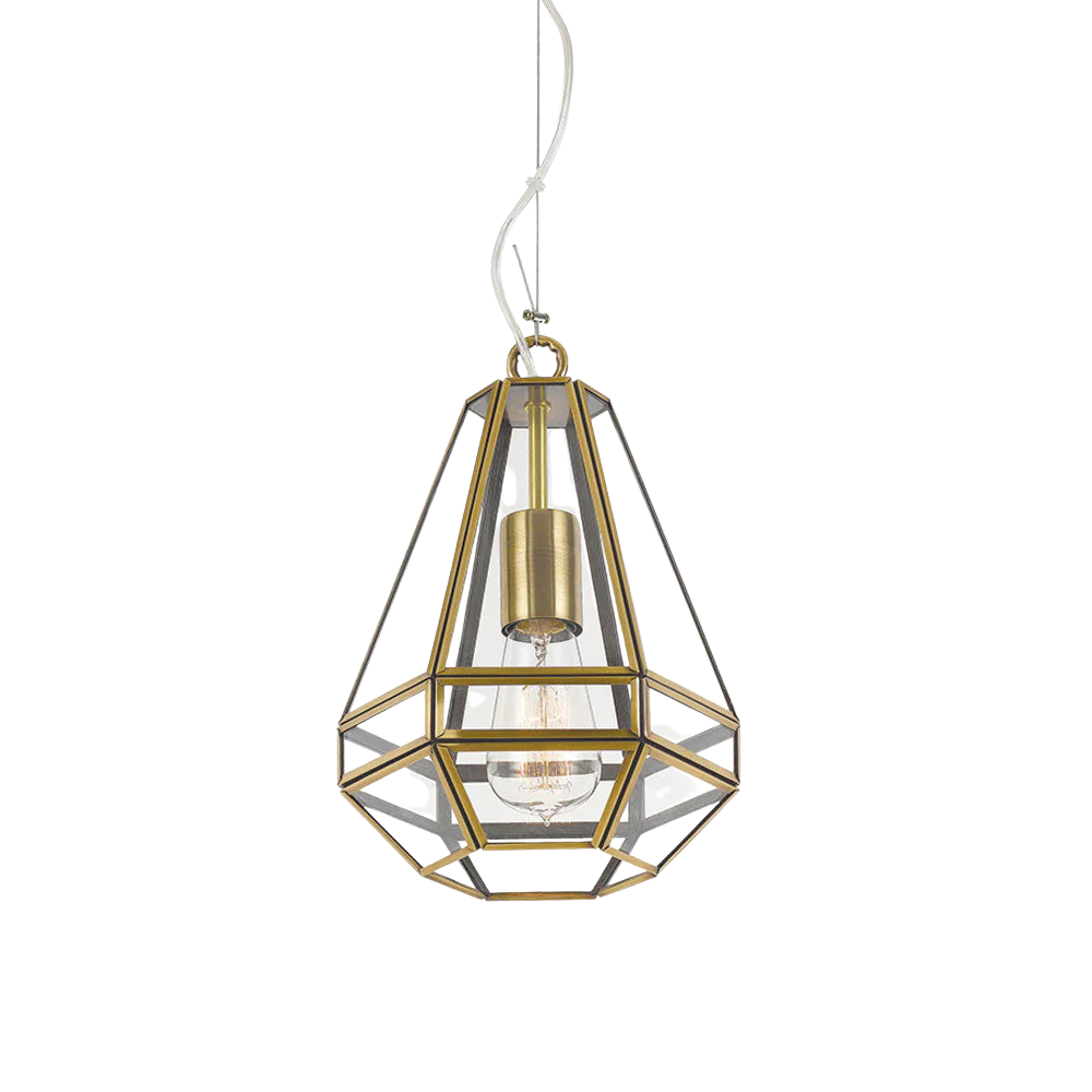 Telbix Espada 20 Pendant Antique Brass