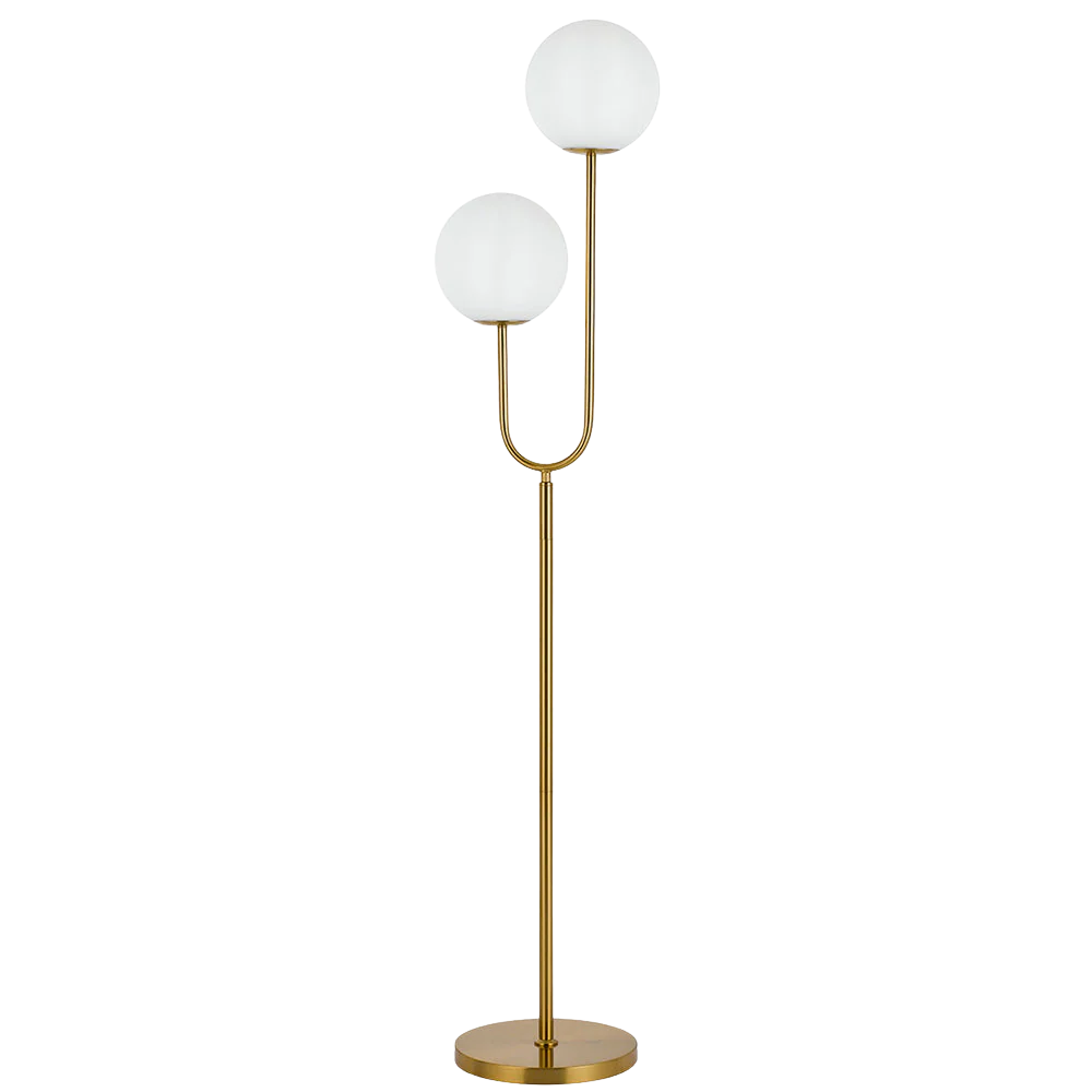 Telbix Eterna Floor Lamp Antique Gold Opal Matt - Image 5