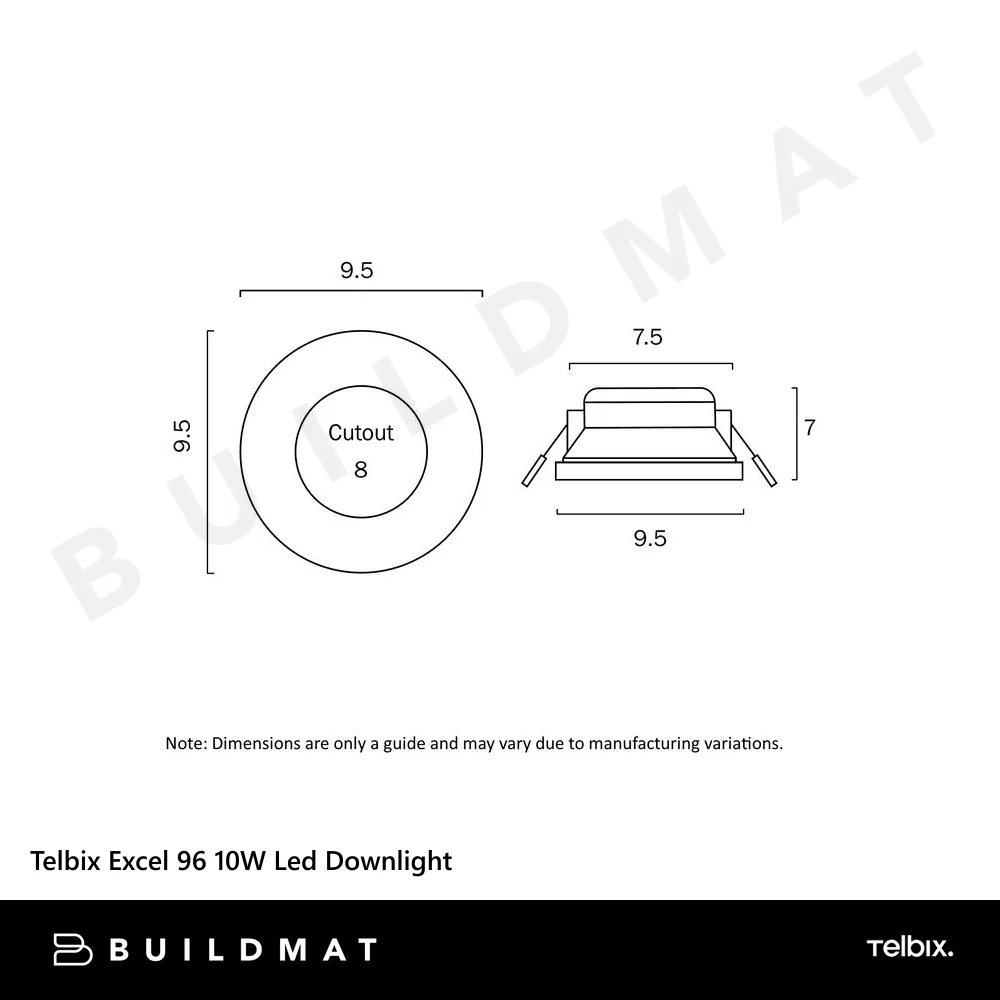 Telbix Excel 96 10W Led Downlight 5000K - Image 4