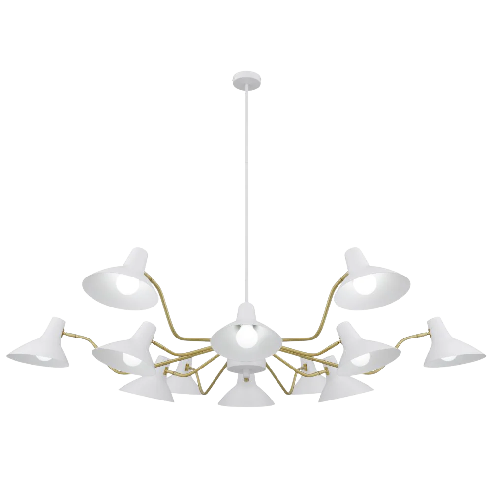 Telbix Farbon 12 Lights Pendant White