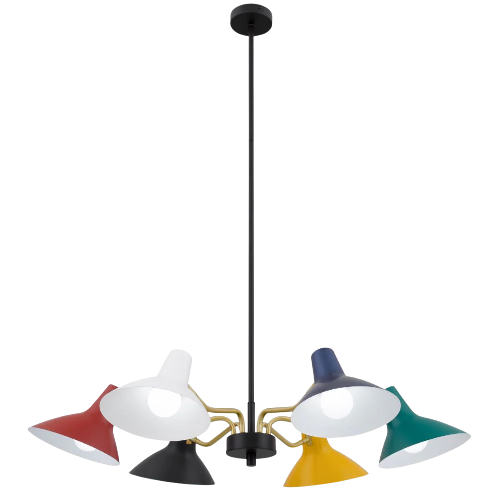 Telbix Farbon 6 Lights Pendant Multi Colour - Image 5