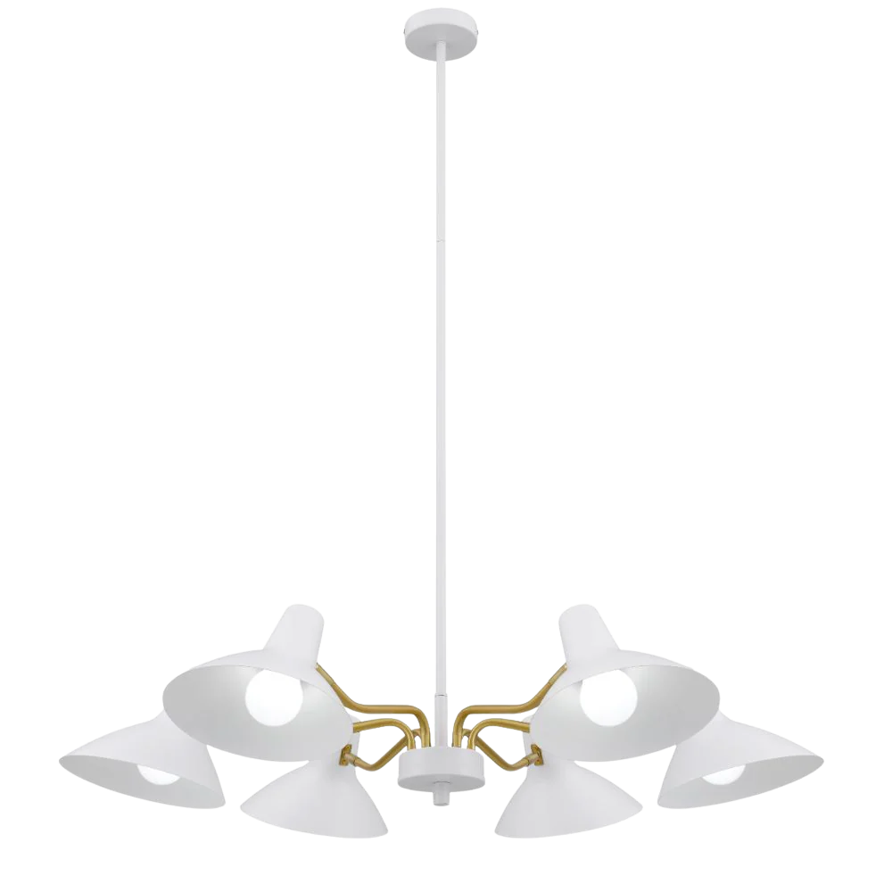 Telbix Farbon 6 Lights Pendant White - Image 5