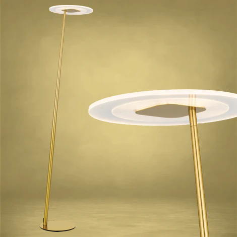 Telbix Faro Floor Lamp Antique Gold - Image 4
