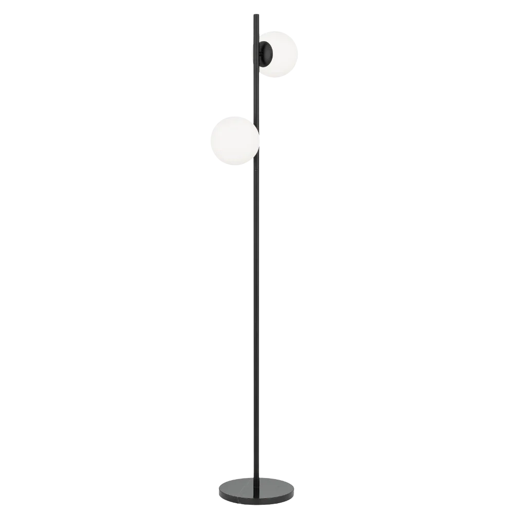Telbix Figaro 2 Lights Floor Lamp Black - Image 3