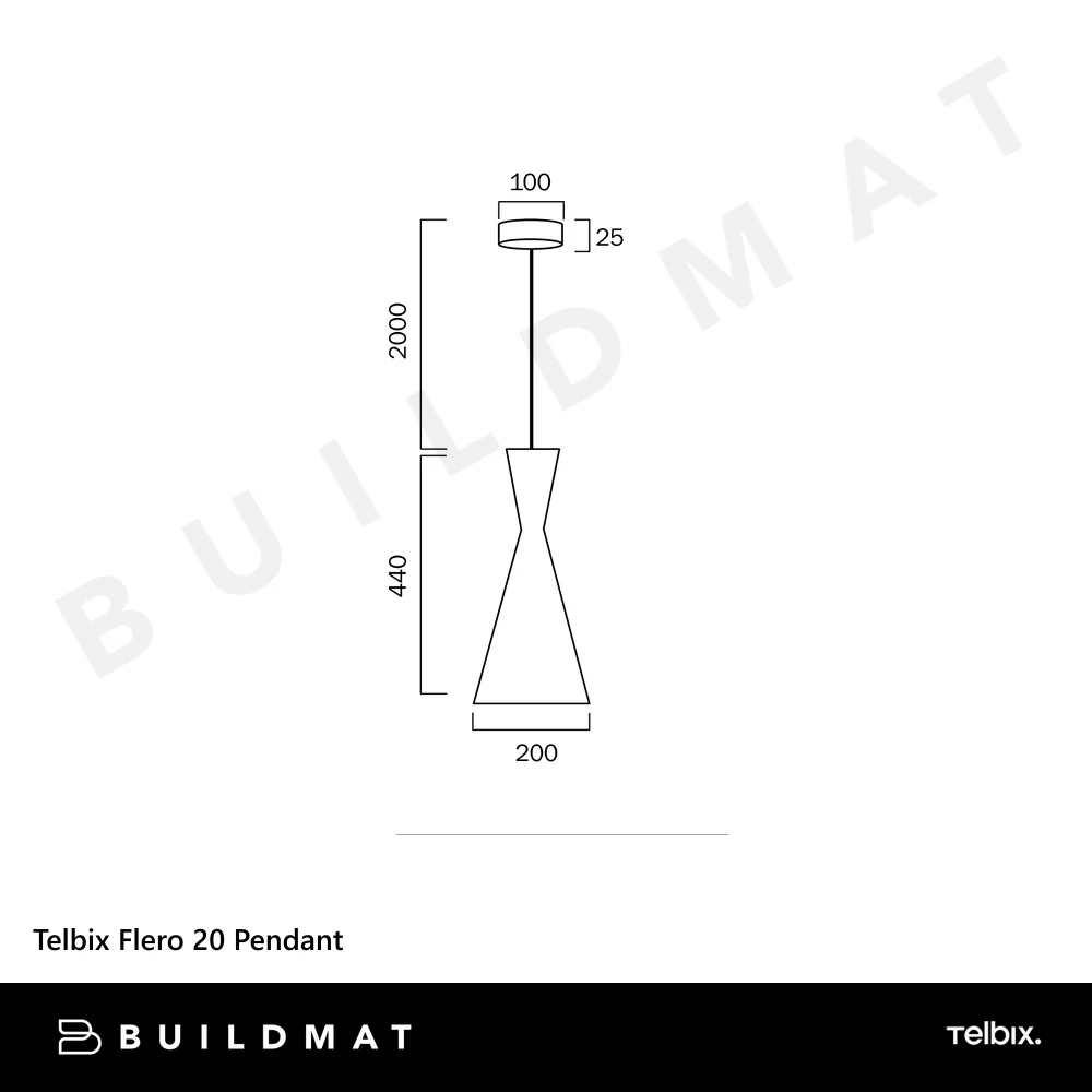Telbix Flero 20 Pendant White - Image 4