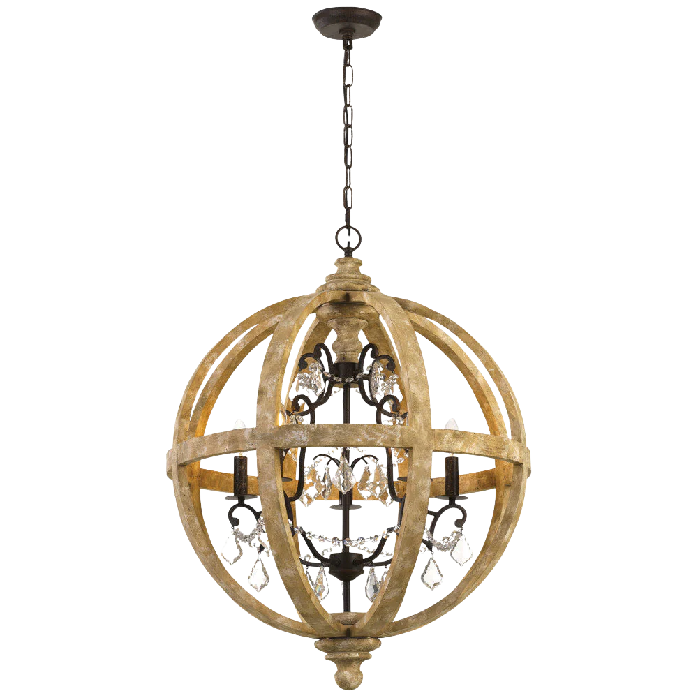 Telbix Florin 5 Pendant Wood - Image 3