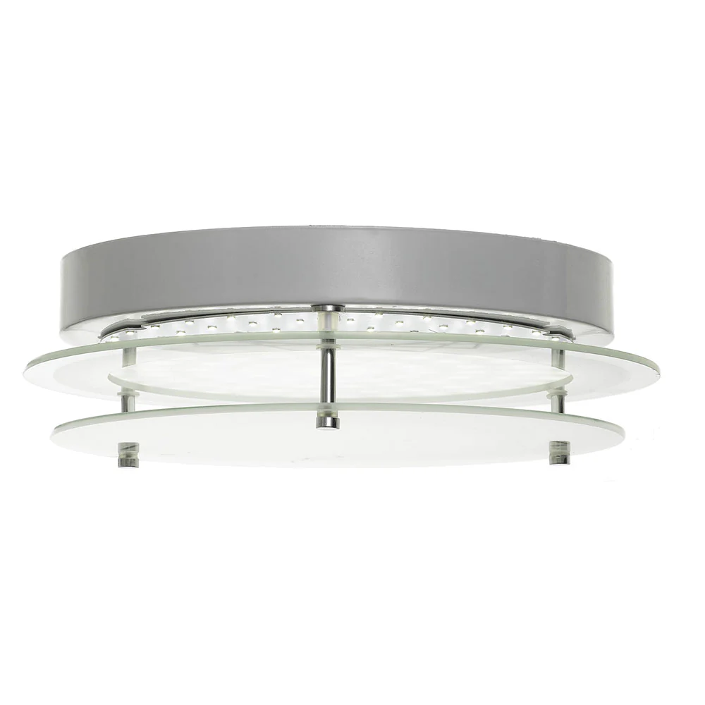 Telbix Fosco Round 20W Led Oyster Dim Chrome Frost - Image 4