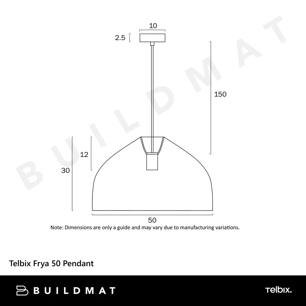 Telbix Frya 50 Pendant Brown - Image 4