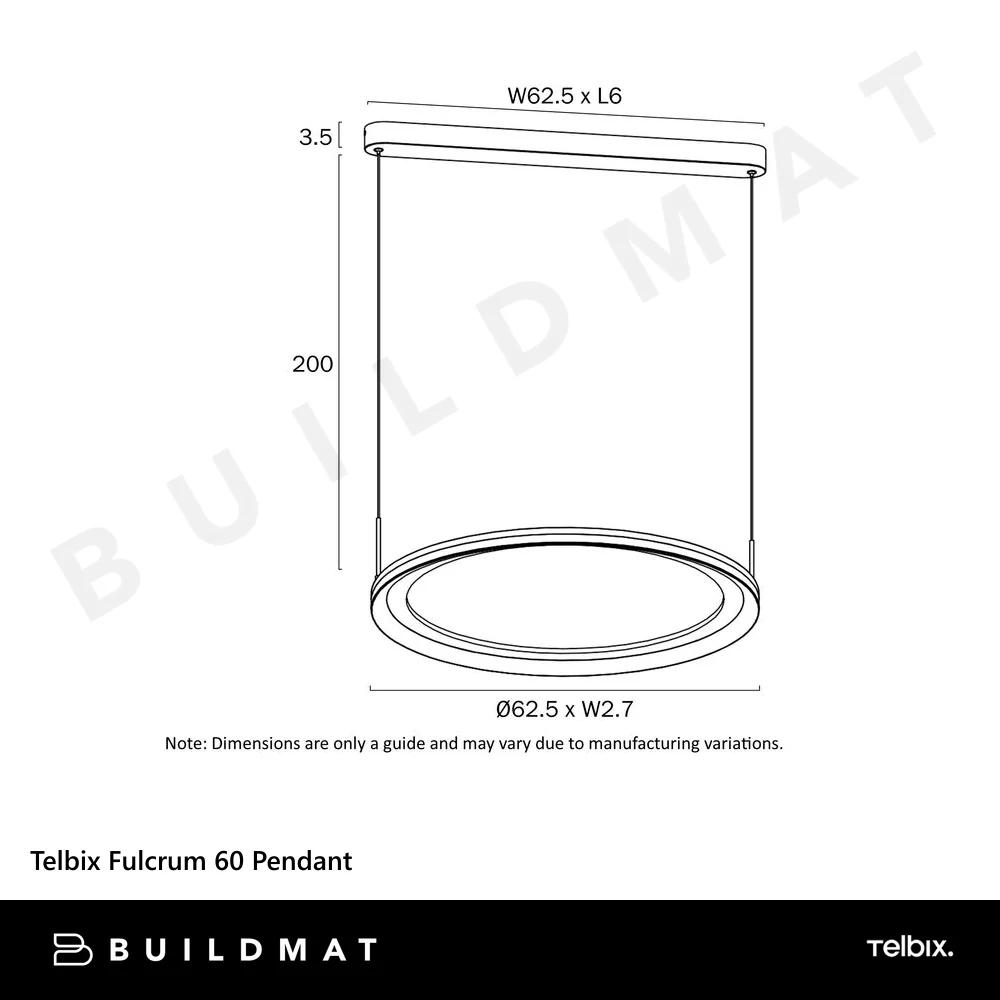 Telbix Fulcrum 60 Pendant Grey - Image 5