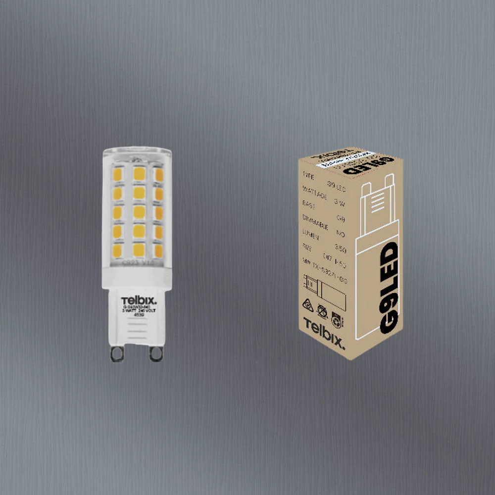 Telbix G9 3W Led Globe Clear Non Dim 4000K - Image 2
