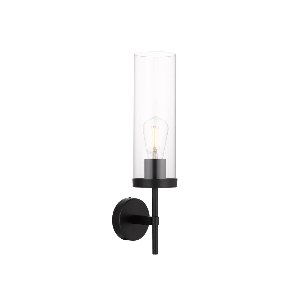 Telbix Garot Wall Lamp Black Clear - Image 5