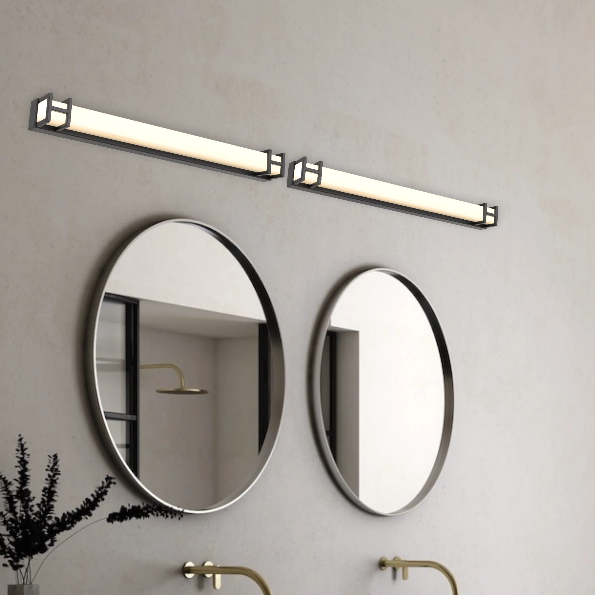 Telbix Gilson 60 Vanity Wall Light Black - Image 2