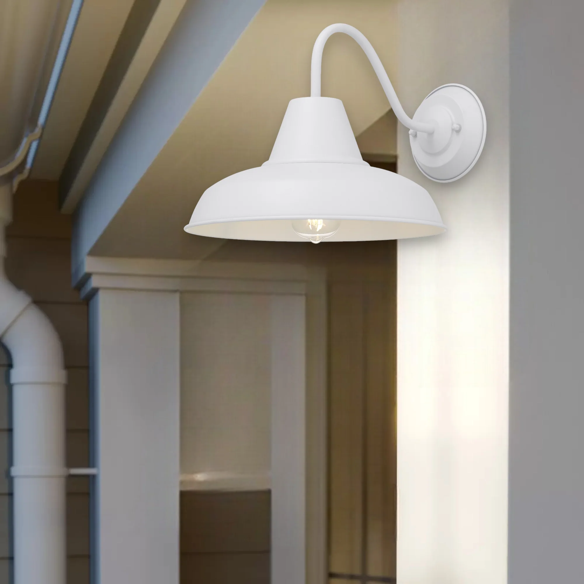 Telbix Gordon Exterior Wall Light White - Image 2