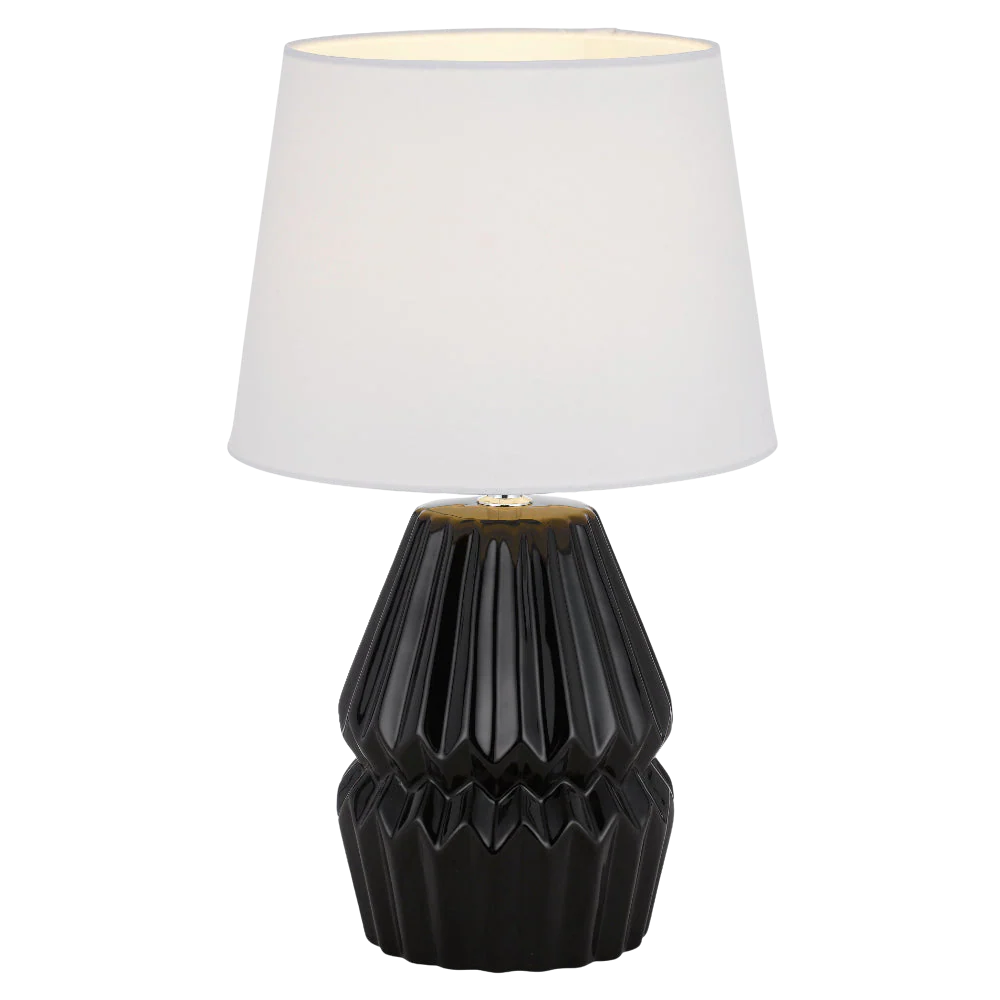Telbix Greet Ceramic Table Lamp Black - Image 5