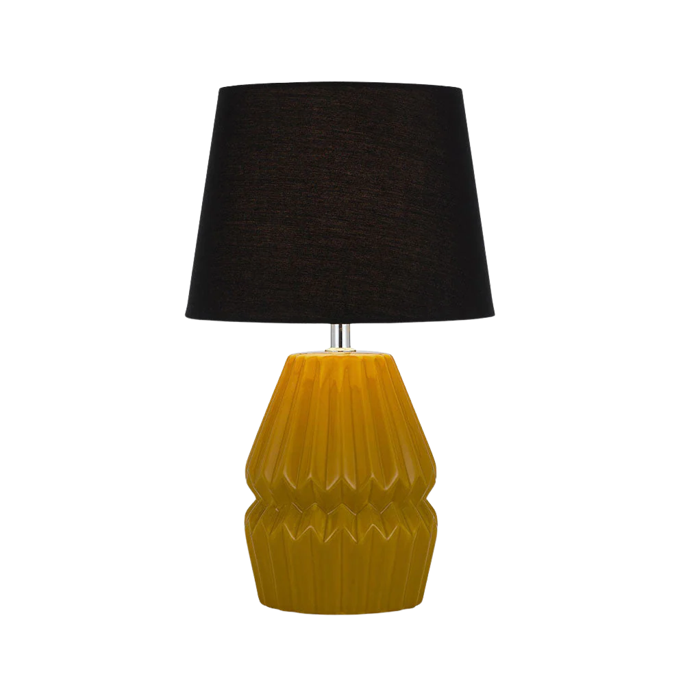 Telbix Greet Ceramic Table Lamp Yellow - Image 5