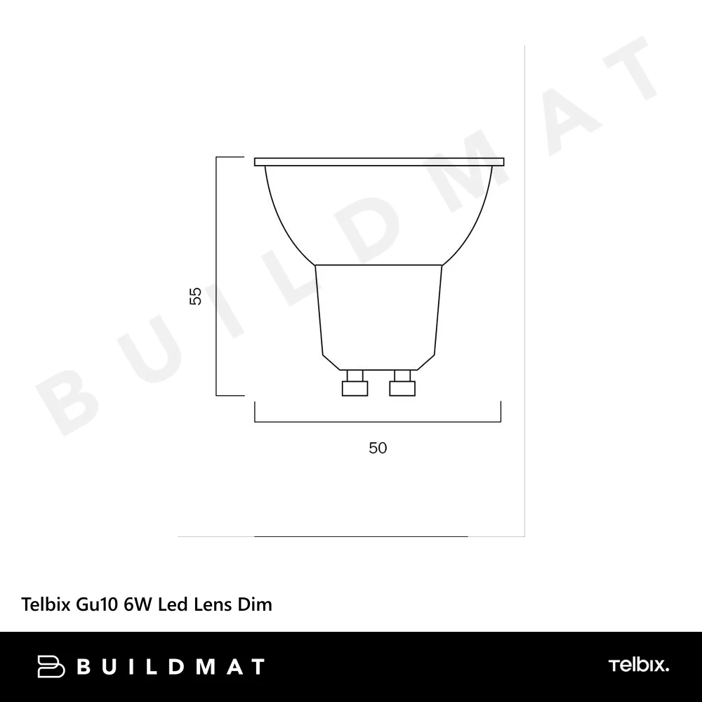 Telbix Gu10 6W Led Lens Dim 5000K - Image 4