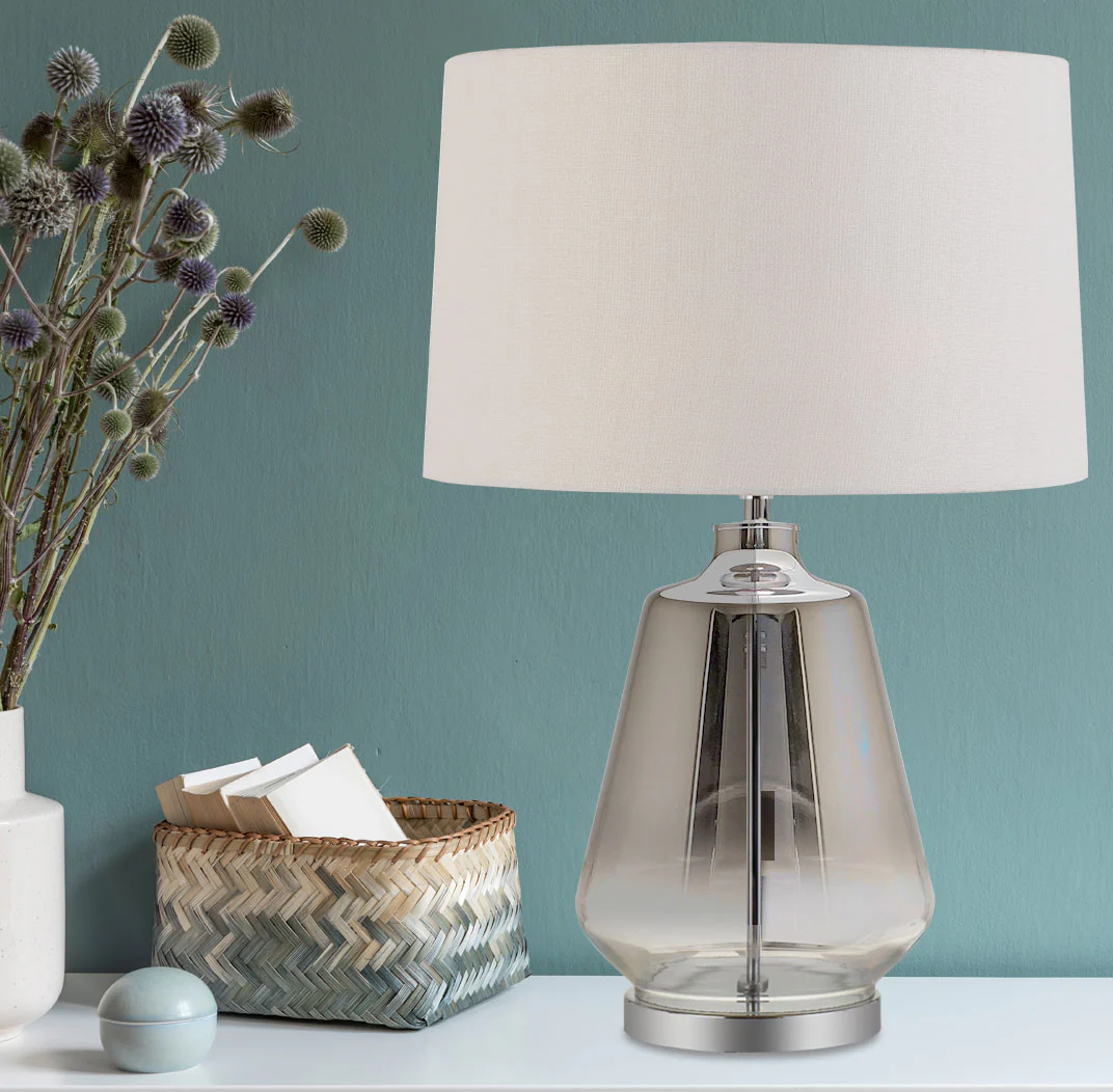 Telbix Harper Table Lamp Smoke White - Image 2