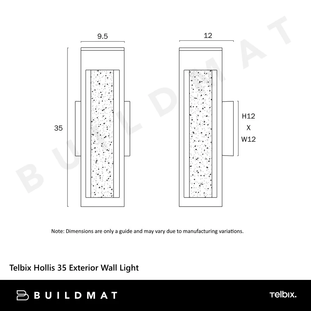 Telbix Hollis 35 Exterior Wall Light White - Image 5
