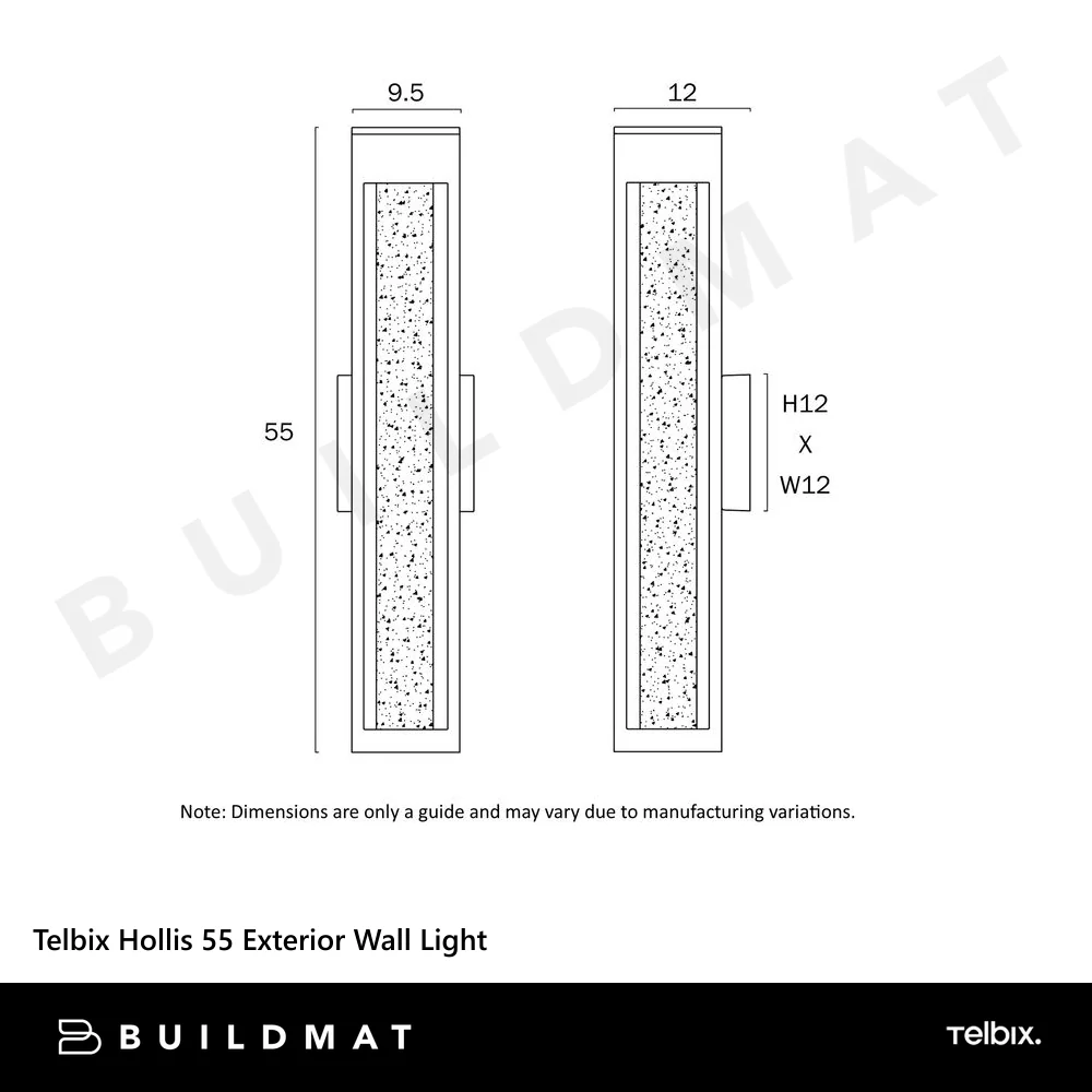 Telbix Hollis 55 Exterior Wall Light White - Image 5