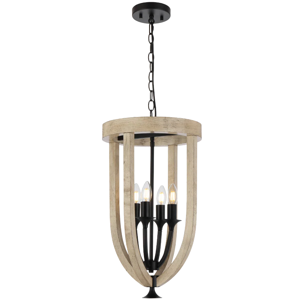 Telbix Hosley 4 Light Pendant Black - Image 6