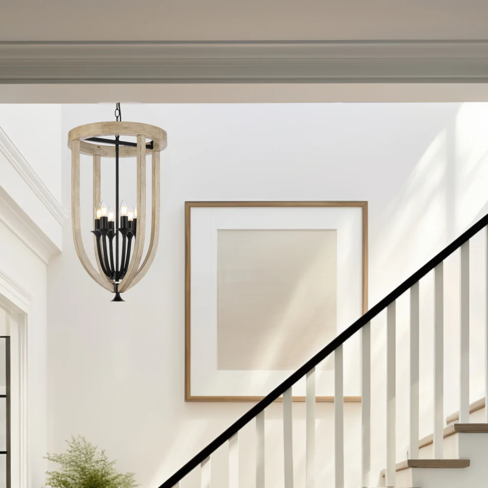 Telbix Hosley 6 Light Pendant Black - Image 2