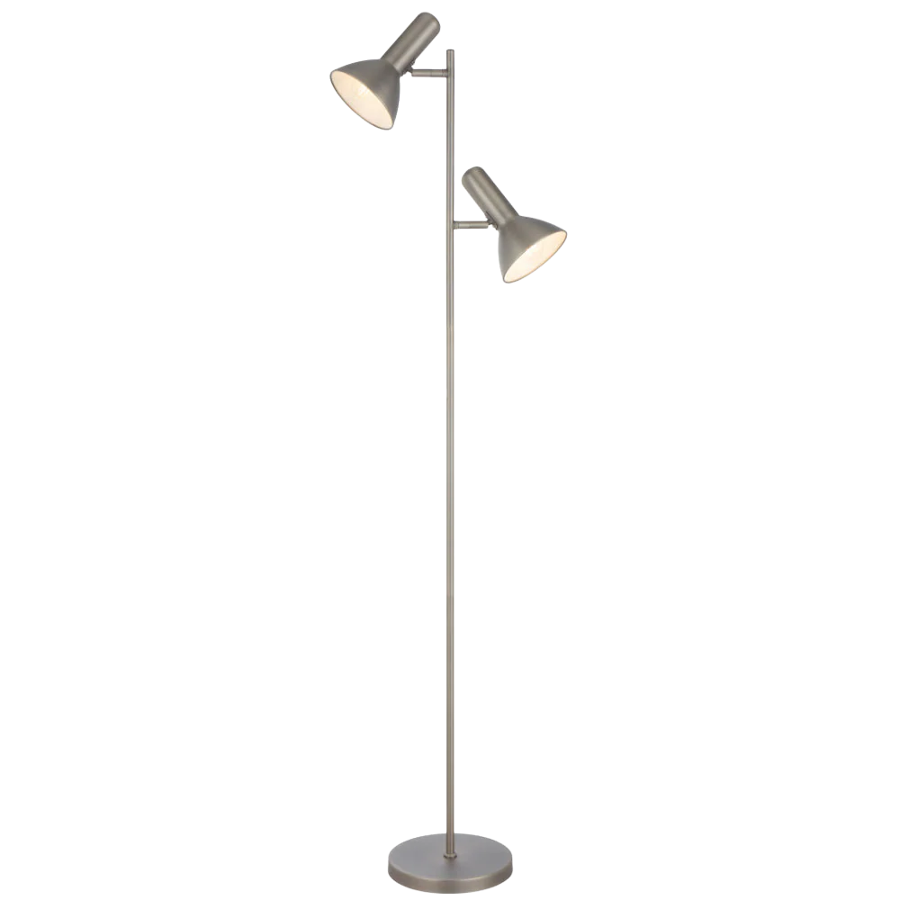 Telbix Hyvik Floor Lamp Nickel