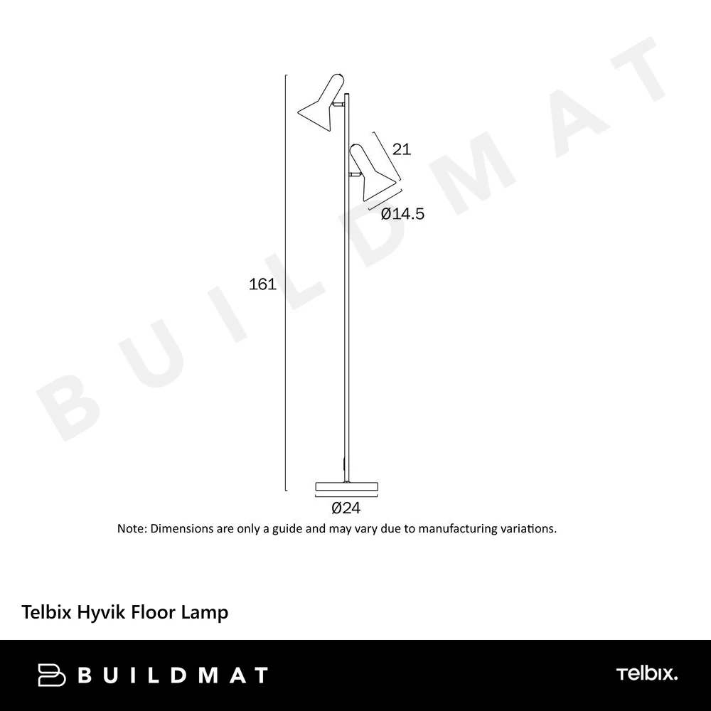 Telbix Hyvik Floor Lamp Nickel - Image 7